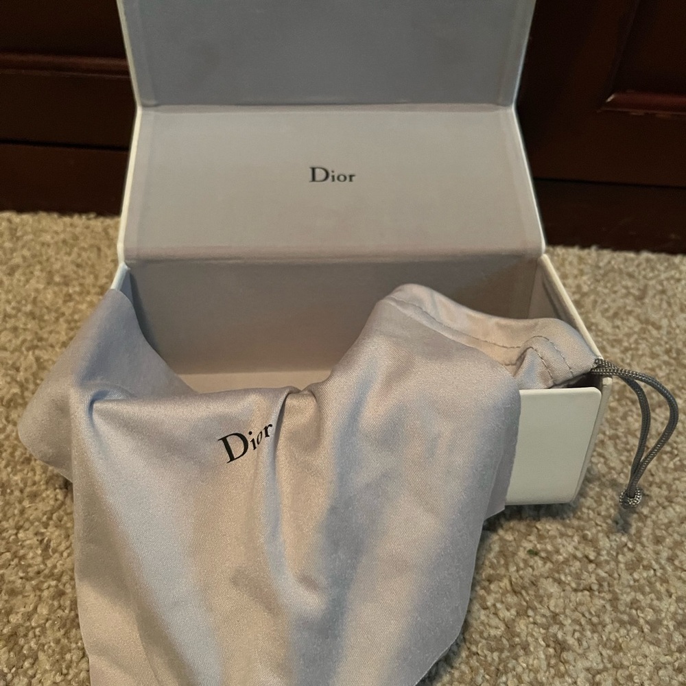 Dior Classic White Glasses Case